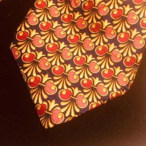 Vintage Versace Baroque Silk Tie- Made in Spain